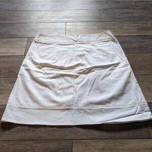 Elena Solano white cotton skirt with pockets size 14